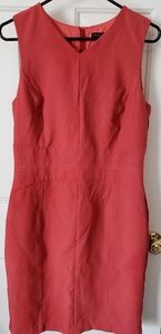 White House black market dyed red dress lined new